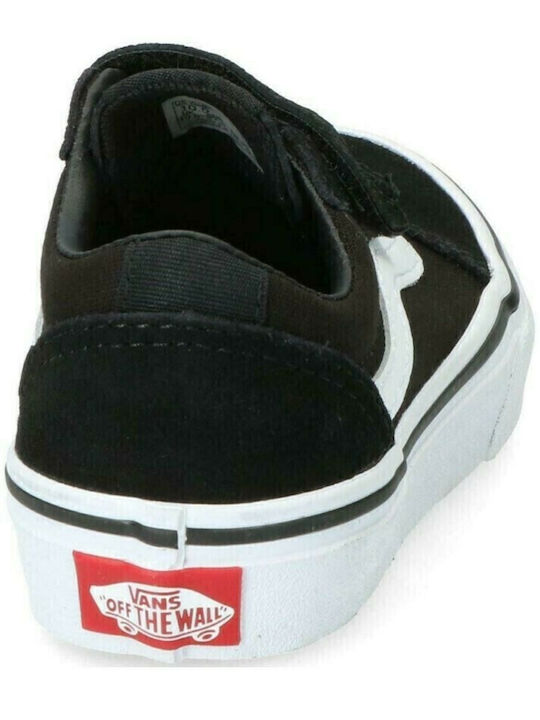 Ward Παιδικά Sneakers με Σκρατς Μαύρα