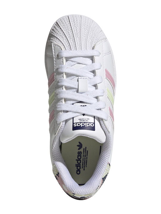 Superstar Superstar Kids Sneakers Cloud White / Almost Lime / True Pink