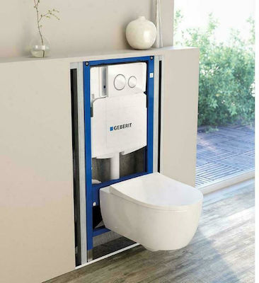 Geberit Omega Eingebaut Kunststoff Toiletten-Spülung Rechteckig