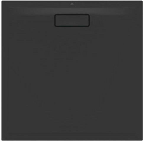 Ideal Standard Ultra Flat New Τετράγωνη Ακρυλική Ντουζιέρα 90x90cm Silk Black