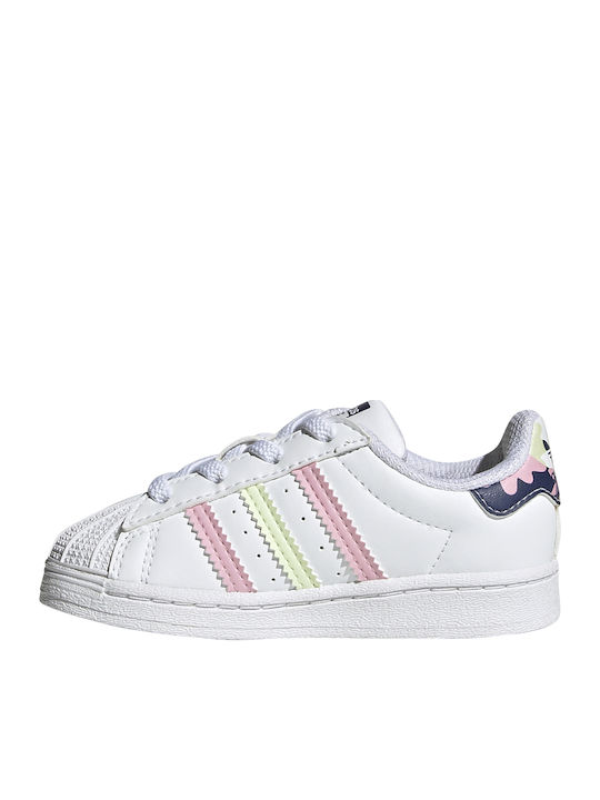 Superstar Superstar Kids Sneakers Cloud White / Almost Lime / True Pink