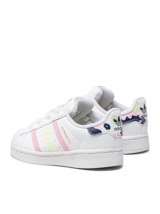 Superstar Superstar Kids Sneakers Cloud White / Almost Lime / True Pink