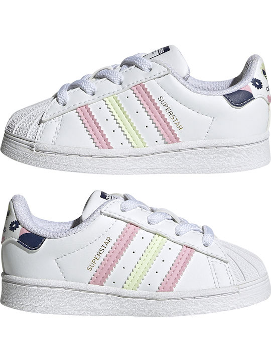 Superstar Superstar Kids Sneakers Cloud White / Almost Lime / True Pink