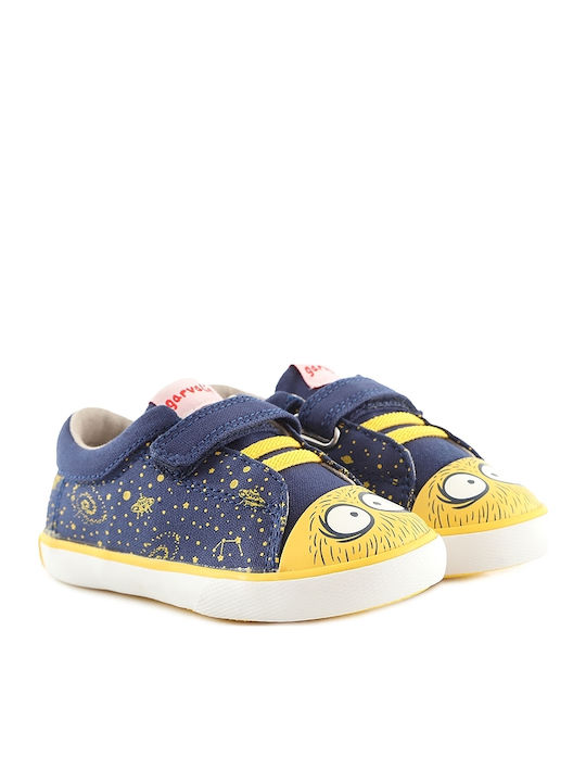 Παιδικά Sneakers Ανατομικά με Σκρατς Μπλε