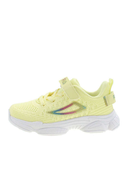 Memory Musha Παιδικά Sneakers Ανατομικά με Σκρατς Κίτρινα