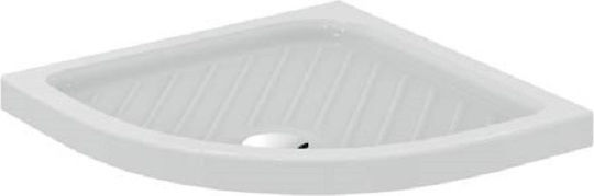 Ideal Standard Gemma 2 Ημικυκλική Πορσελάνινη Ντουζιέρα 80x80cm Λευκή