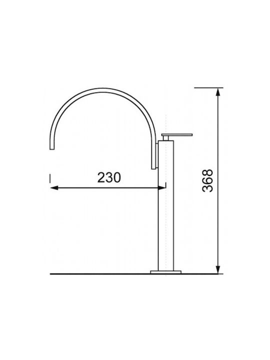 Crolla Select Kitchen Faucet Counter Silver