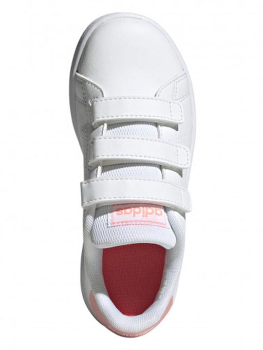 Vorteil Advantage Kinder Sneakers mit Klettverschluss Cloud White / Acid Red