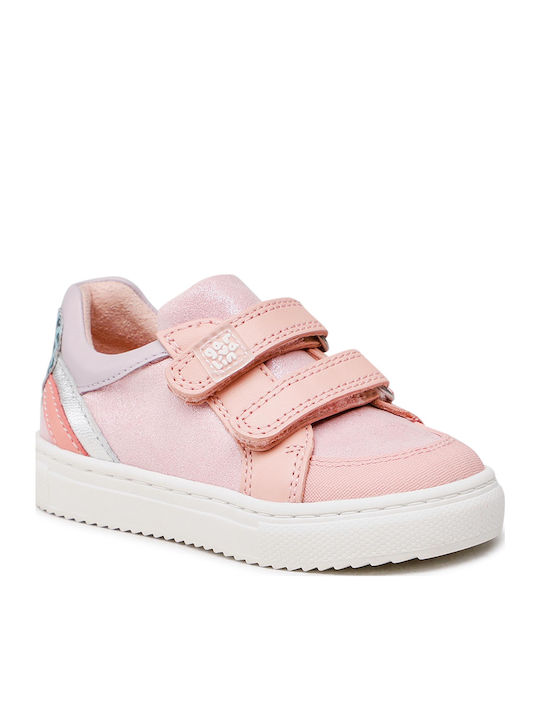 Παιδικά Sneakers Ανατομικά με Σκρατς Ροζ