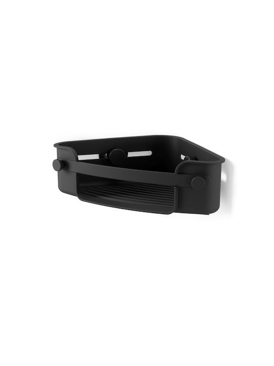 Umbra Corner Wall Mounted Bathroom Shelf Plastic 30.5x19.1x8.3cm Black