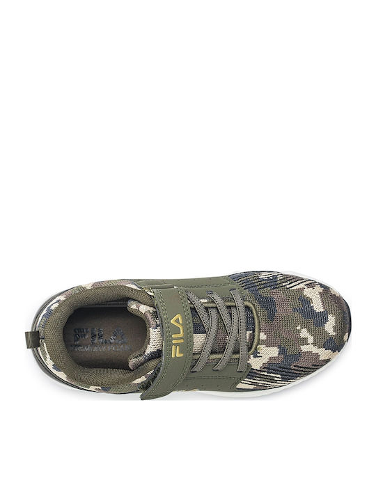 Memory Keystone Παιδικά Sneakers με Σκρατς Χακί