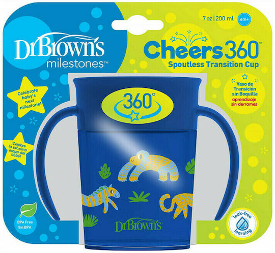 Dr. Brown's Baby Cup made of Plastic Blue 200ml for 6m+m+