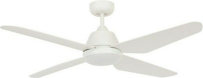 Lucci Air Aria 212994 Ceiling Fan 122cm with Light and Remote Control White