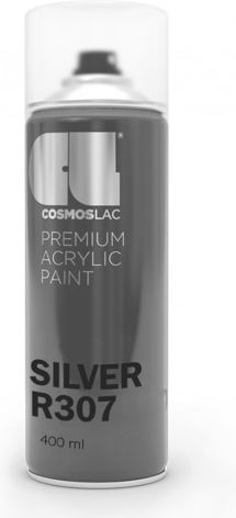 Cosmos Lac Спрей Боядисване Premium Acrylic с Сатен Ефект Silver 400мл