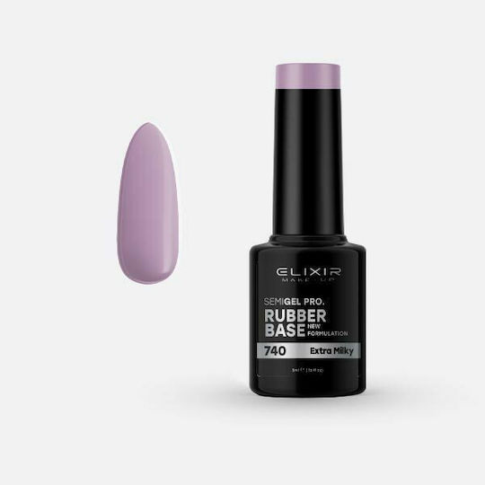 Elixir Semigel Pro Base Coat για Ημιμόνιμα Βερνίκια Rubber 5ml