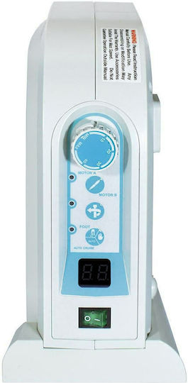 Saeyang Multi 600 Τροχός Νυχιών Ρεύματος 230W Λευκός 50000 Στροφών με Πεντάλ