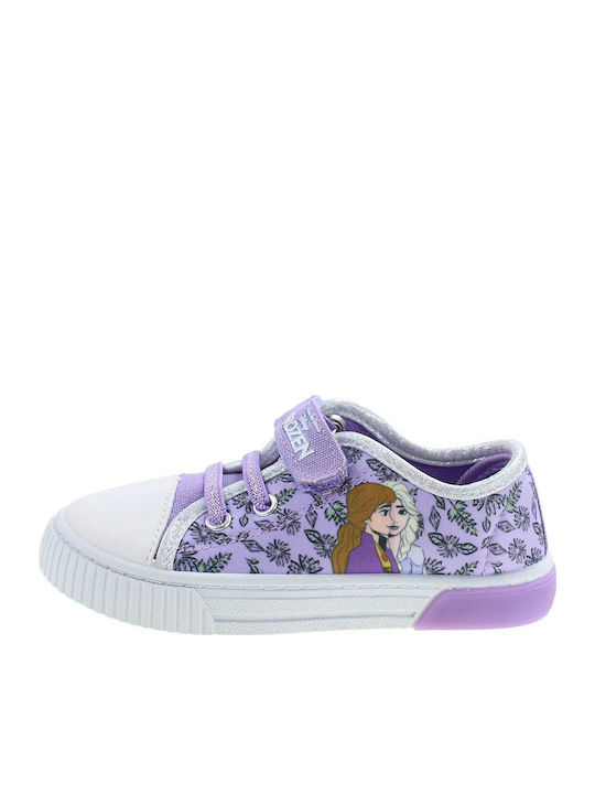 Frozen Kids Sneakers with Scratch & Lights Lilac