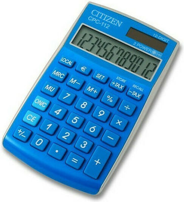 Citizen CPC-112 Taschenrechner Buchhaltung Herrenuhren 12 Ziffern in Blau Farbe