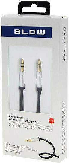 Blow Blow 3,5mm Klinkenkabel 3,5mm Stecker - 3,5mm Stecker Schwarz 1m DM-270