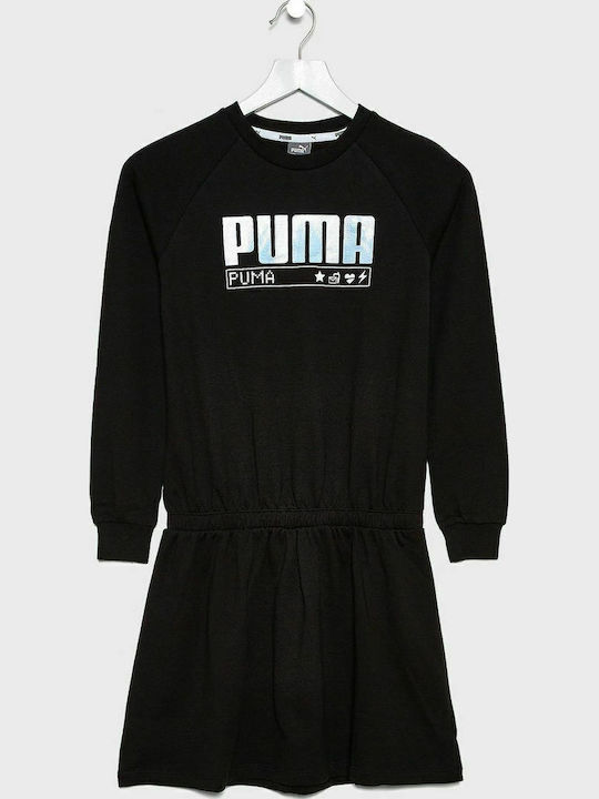 Rochie pentru Copii Rochie de fete Mânecă lungă Negru