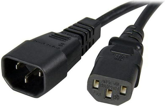 IEC C13 - IEC C14 Cable 2m Black (10409-020)