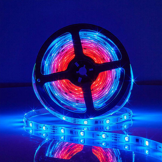 Nedis Waterproof Smart LED Strip Wi-Fi 24V RGB Light 5m Type SMD5050 with Power Supply & Remote Control
