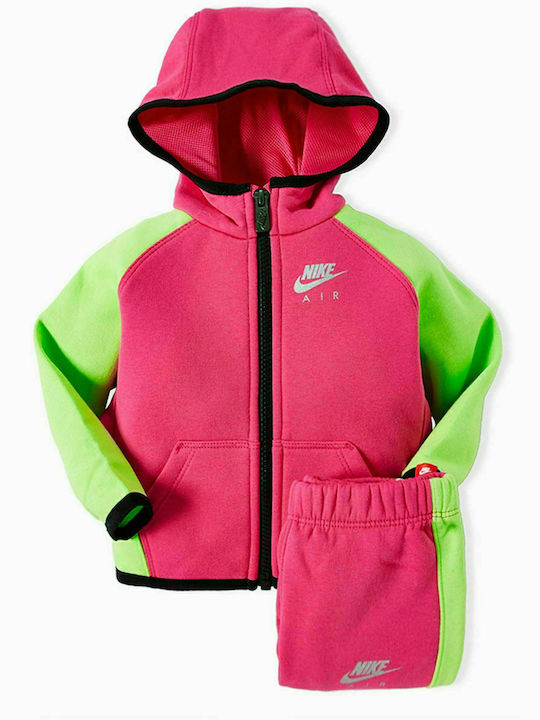 Nike Kids Sweatpants Set Fuchsia 2pcs