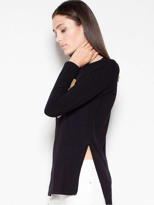 Venaton Long Sleeve Women's Blouse Black