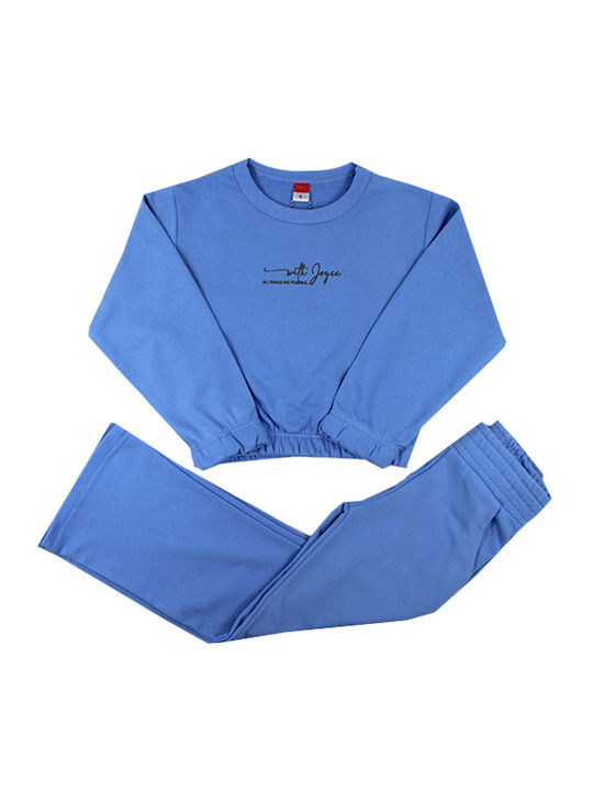 All Things Are Possible Kids Tracksuits Light Blue 2 Pieces