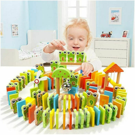Board Game Super Wooden Frog Domino 3+ Years Old (EN) Top Bright