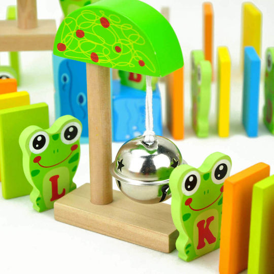 Board Game Super Wooden Frog Domino 3+ Years Old (EN) Top Bright