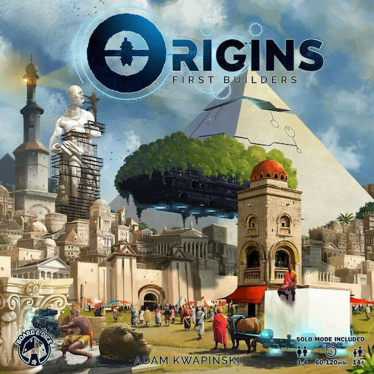 Board Game Origins: First Builders for 2-4 Players 14+ Years Old (EN) Board & Dice