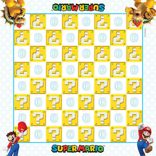 Board Game Super Mario vs Bowser : Checkers for 2 Players 6+ Years Old (EN) USAopoly