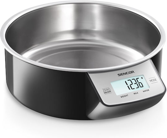 Sencor SKS 4030 Ψηφιακή Ζυγαριά Κουζίνας με Κάδο έως 5kg Black