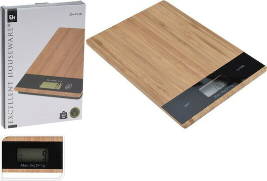 JK Home Decoration 51117 Digital Kitchen Scale Up To 5kg Brown