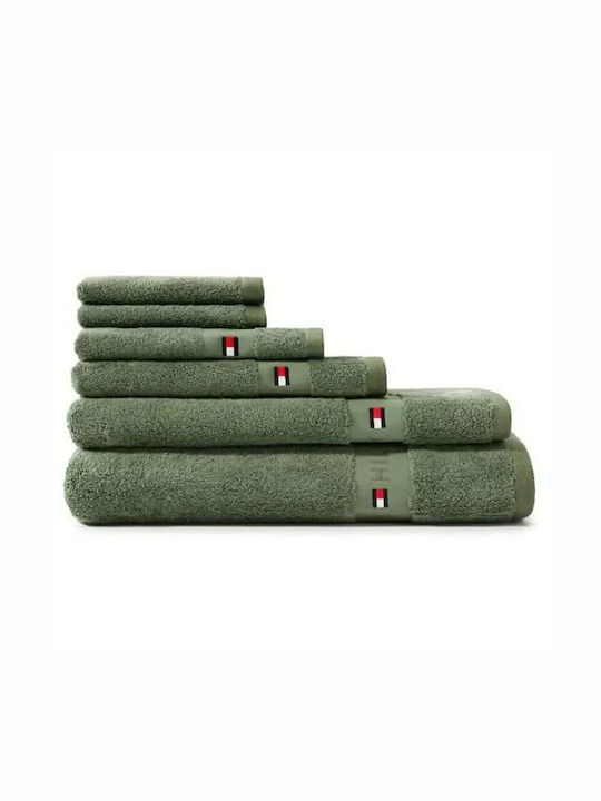 Tommy Hilfiger Bath Towel Legend 70x140cm Khaki Weight 540gr/m²