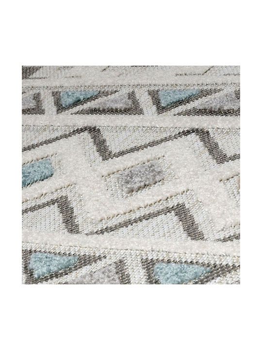 Tzikas Carpets 54097-230 Summer Wicker Bedroom Rugs Set Tenerife Blue 332-0-335-54097-230 3pcs