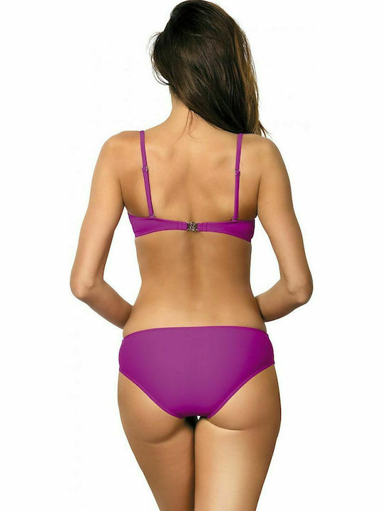 Marko Bikini-Set Gestreift Pink / Green