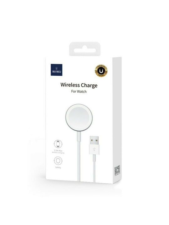 Wiwu M7 Magnetic Wireless Charger Ladegerät für Apple Watch Weißς