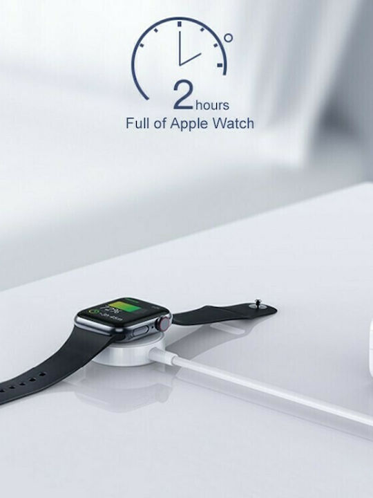Wiwu M7 Magnetic Wireless Charger Ladegerät für Apple Watch Weißς