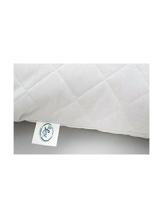 La Luna Luxurious Pillow Protector Set Quilted White 35x65cm.