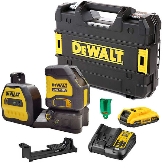 Dewalt Selbstnivellierend Linear Laser-Wasserwaage Grüner Strahl 18V mit Arbeitsbereich 30m