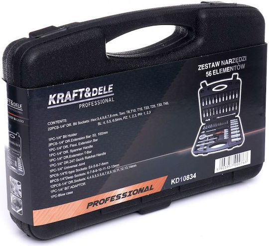 Kraft & Dele Βαλίτσα με 56 Εργαλεία