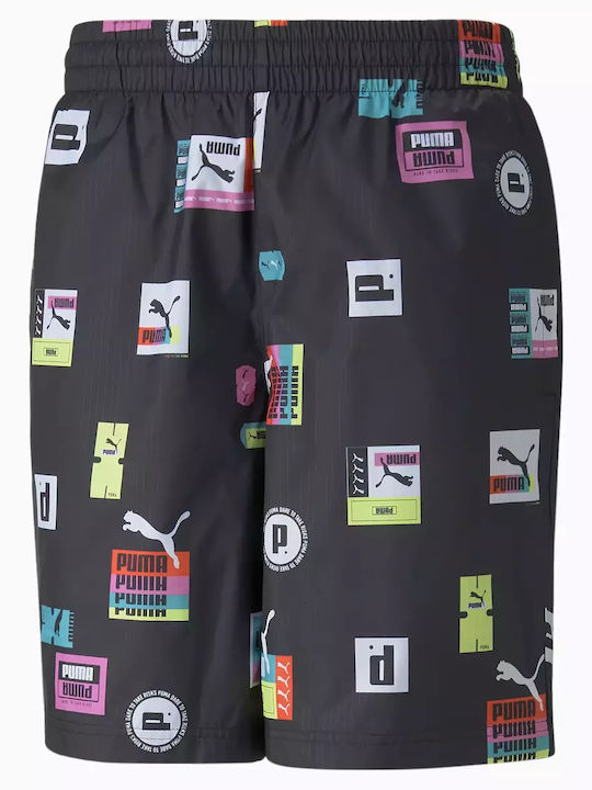 Brand Love Men's Swimwear Shorts Black with Patterns