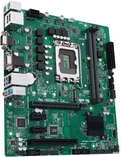 Asus Pro H610M-C D4-CSM Placă de bază Micro ATX cu Intel 1700 Socket