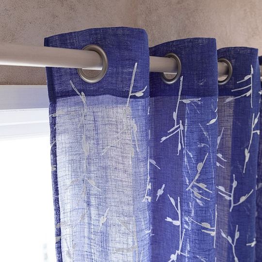 Gofis Home Dione 535 09 Marine Blue Curtain with Grommets 140x280cm