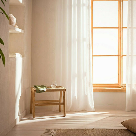 Gofis Home Κουρτίνα με Τρουκς Combe 05 Off White 502 140x280εκ.