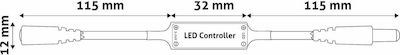 Avide ABLS12V11KDIMM-144W-RFC Fără fir Dimmer RF: RF (Radiofrecvență) cu telecomandă Mână 15.001.0355