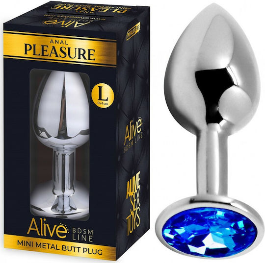 Alive Anal Pleasure Πρωκτική Σφήνα Large Μπλε 9cm