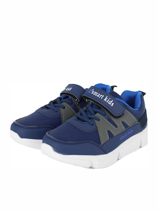 19-063 Kinder Sneakers mit Klettverschluss Blau